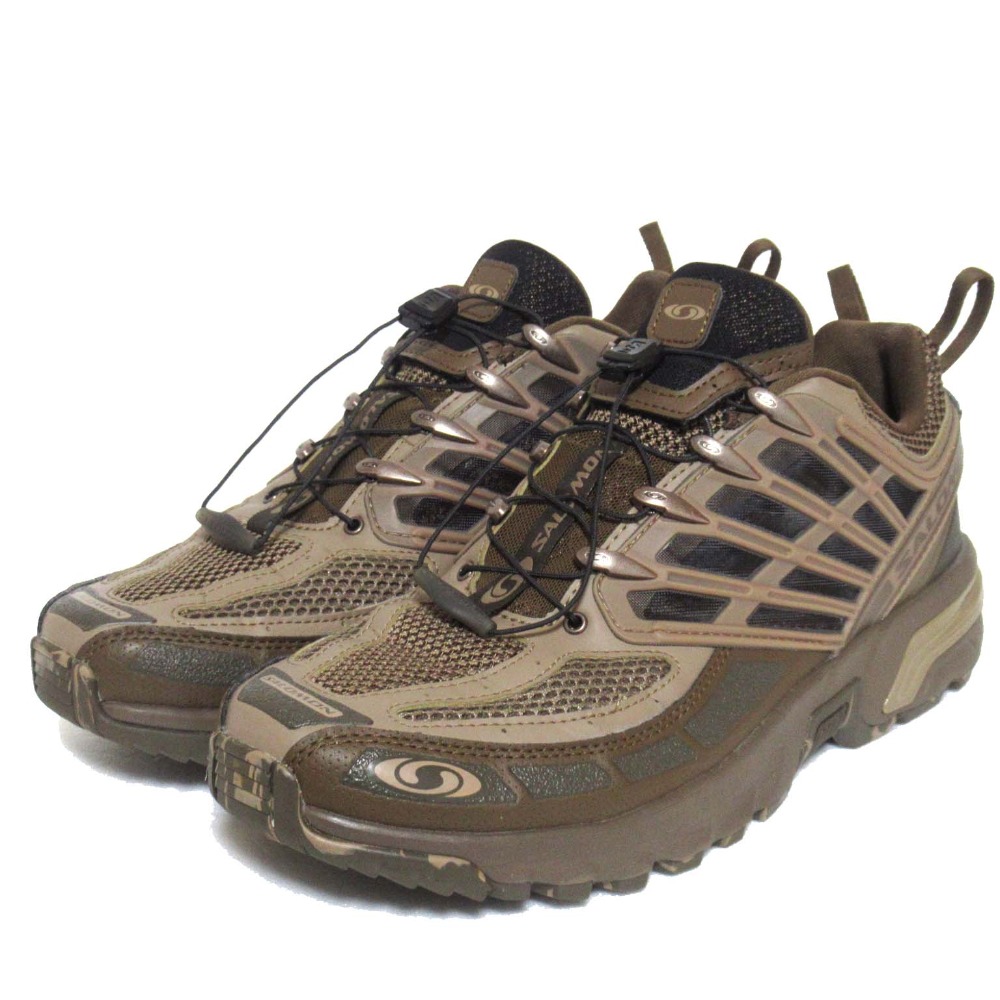 【中古】未使用 SALOMON サロモン ACS PRO DESERT スニーカー シューズ 474297 28cm ブラウン メンズ Luxs ブランド古着のリュクス