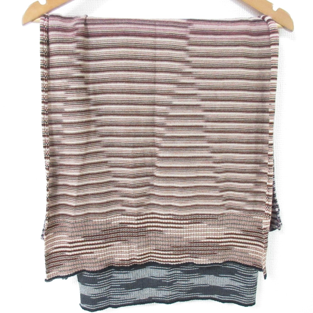 楽天市場】MISSONI ミッソーニ マフラー マルチカラー ストライプ柄