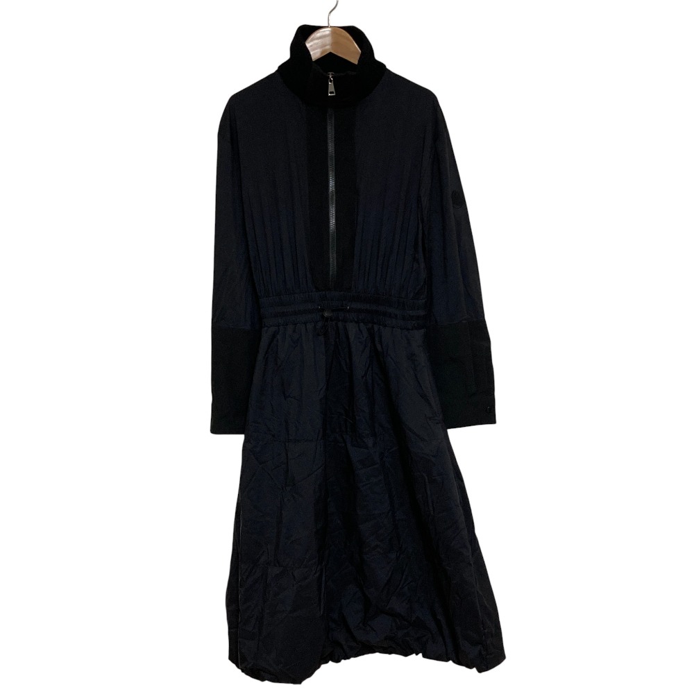 【中古】良品 23AW MONCLER モンクレール ABITO ナイロン ダウンスカート ワンピース 42 ブラック レディース Luxs ブランド古着のリュクス