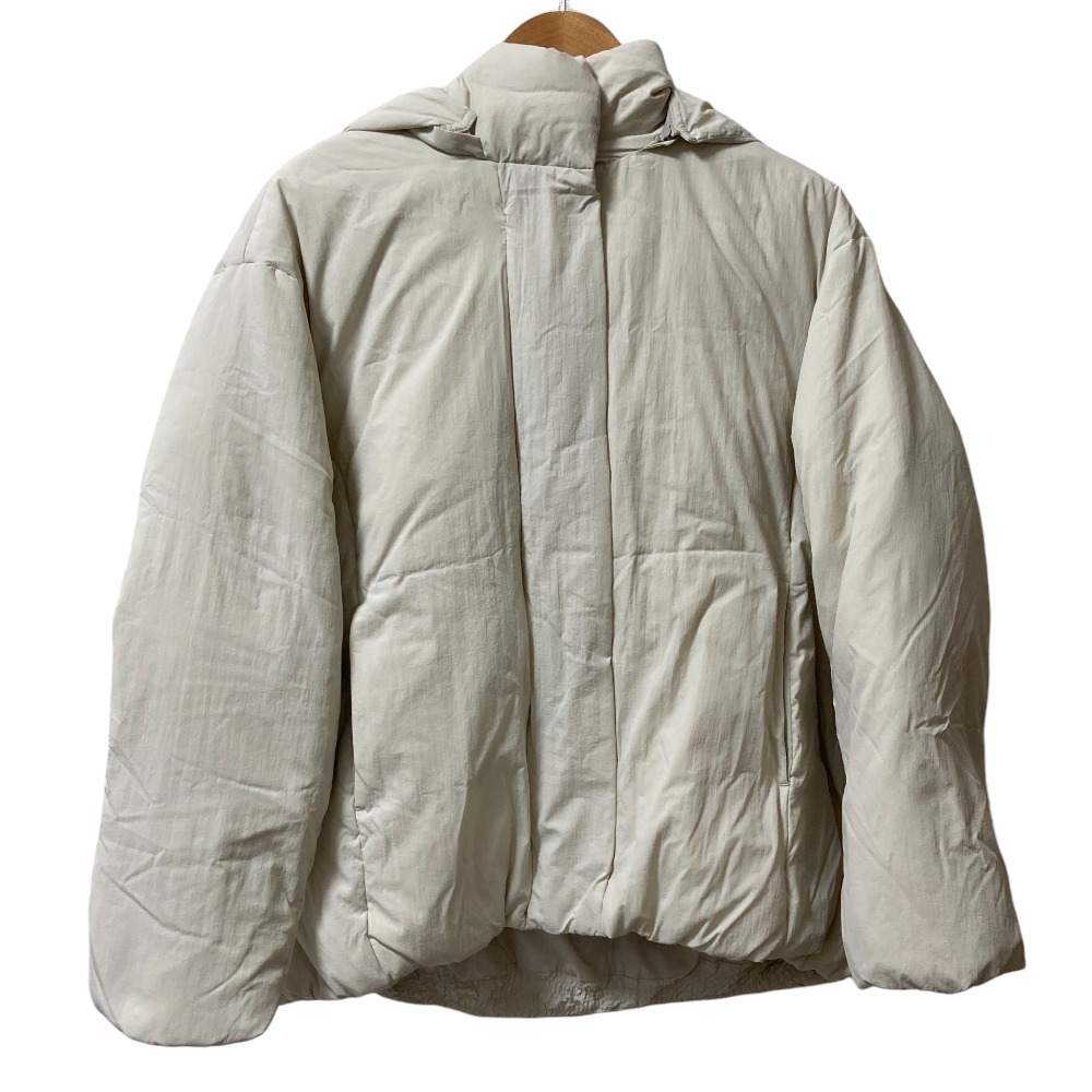 【中古】美品 23AW URBAN RESEARCH DOORS アーバンリサーチ ドアーズ グリーンダウンシームレス2WAYジャケット サイズM ライトグレー レディース Luxs ブランド古着のリュクス