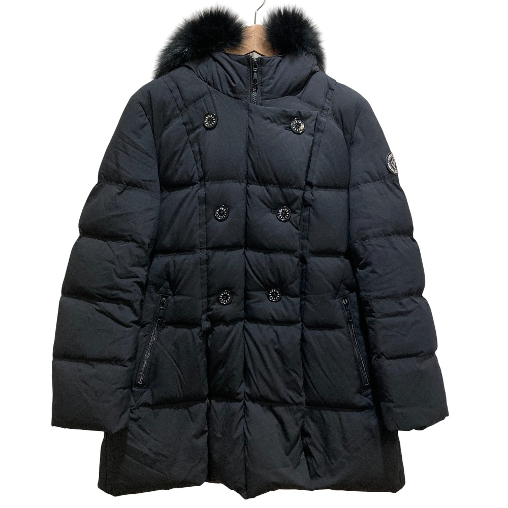 【中古】美品 DRESSTERIOR ドレステリア ブルーフォックスファー ダウンジャケット コート サイズ34 ブラック レディース Luxs ブランド古着のリュクス
