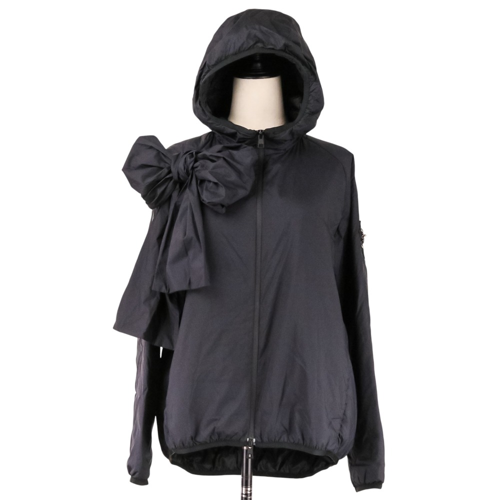 【中古】美品 MONCLER モンクレール ジーニアス4 シモーネロシャ ANNIE ダウンジャケット E209W4631500 539K8 サイズ1 ブラック レディース Luxs ブランド古着のリュクス