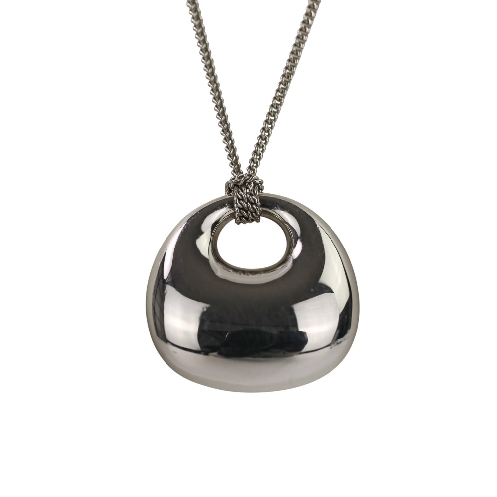 【中古】美品 Tom Wood トムウッド Bao Pendant バオペンダント ネックレス SV925 シルバー レディース Luxs ブランド古着のリュクス