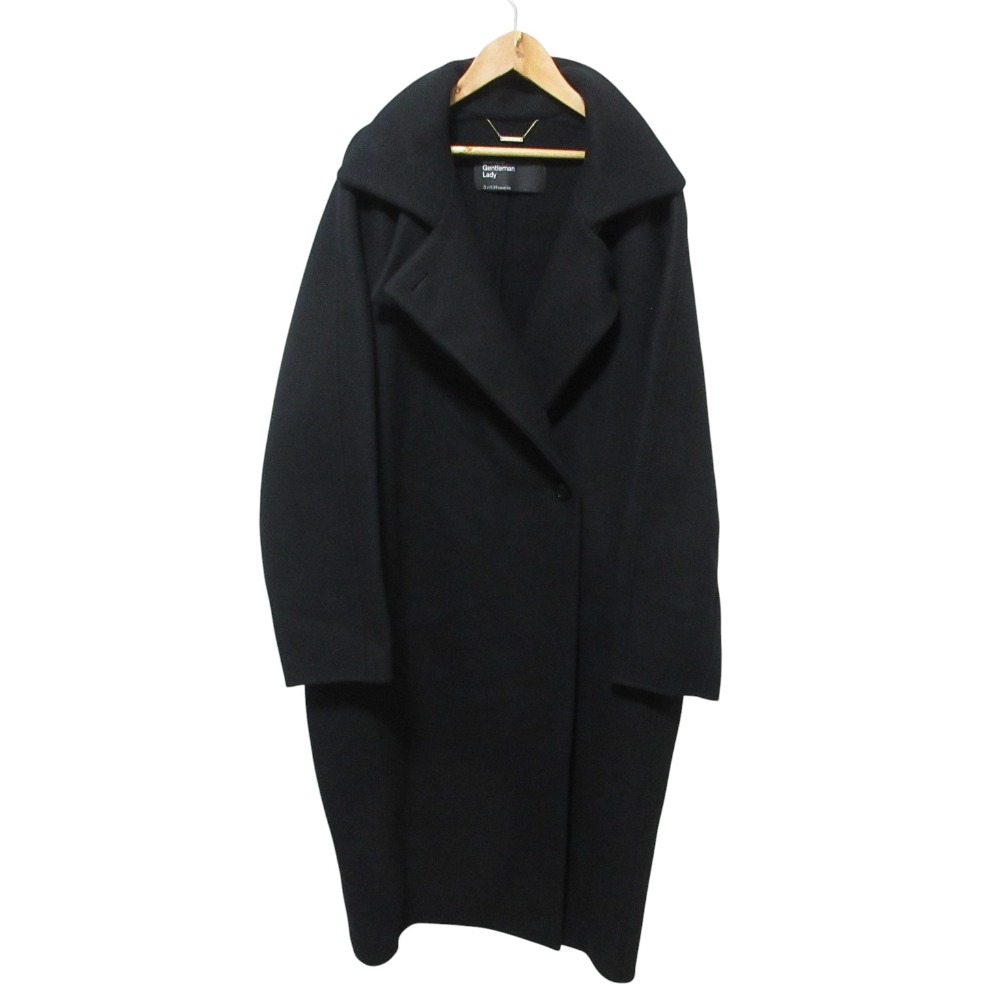 【中古】美品 24AW Chaos GENTLEMAN LADY カオス スーペリアランロングコート CH207078ER サイズF ブラック レディース Luxs ブランド古着のリュクス|Luxs(ブランド古着のリュクス)