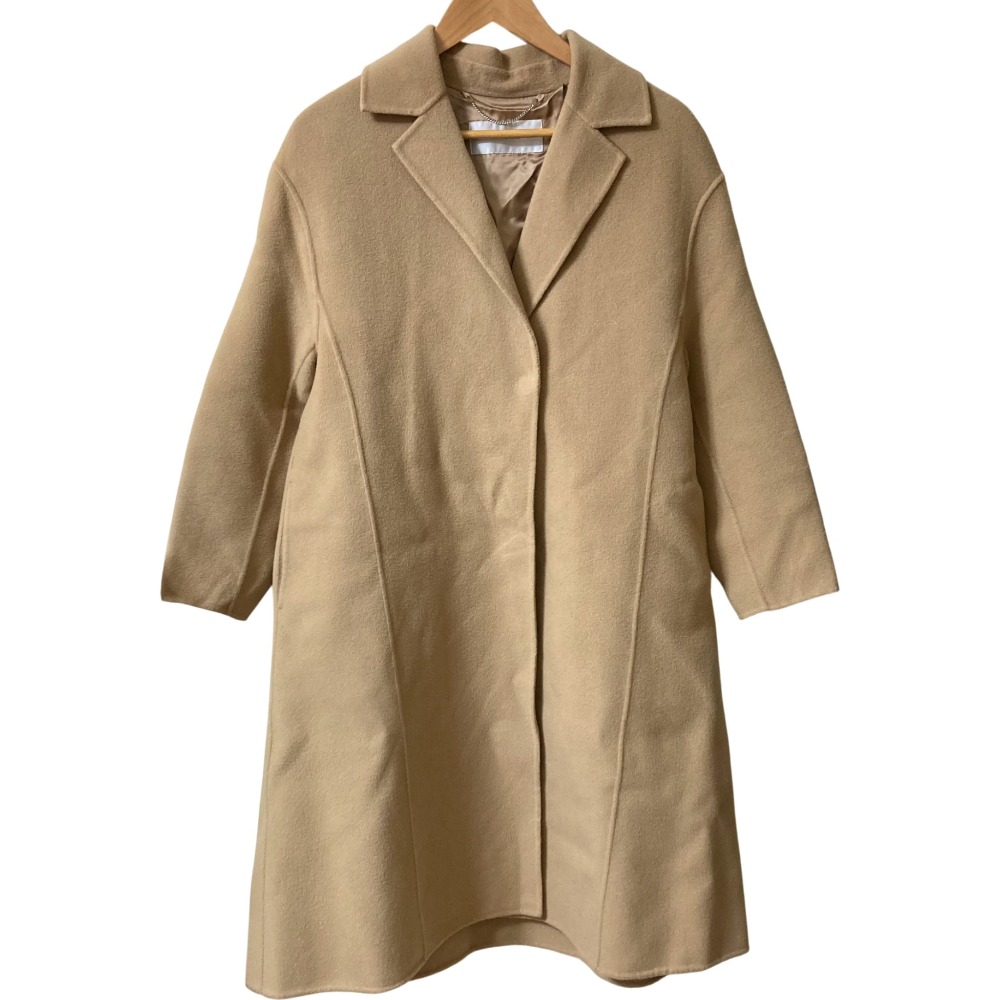 【中古】美品 ADORE アドーア カシミヤブレンド チェスターコート サイズ36 ベージュ レディース Luxs ブランド古着のリュクス