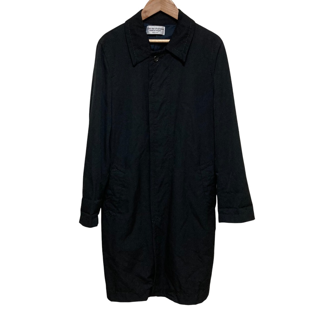 【中古】美品 AD2002 robe de chambre ローブドシャンブル コムデギャルソン ウール ステンカラーコート RI-C002 ブラック レディース Luxs ブランド古着のリュクス|Luxs(ブランド古着のリュクス)