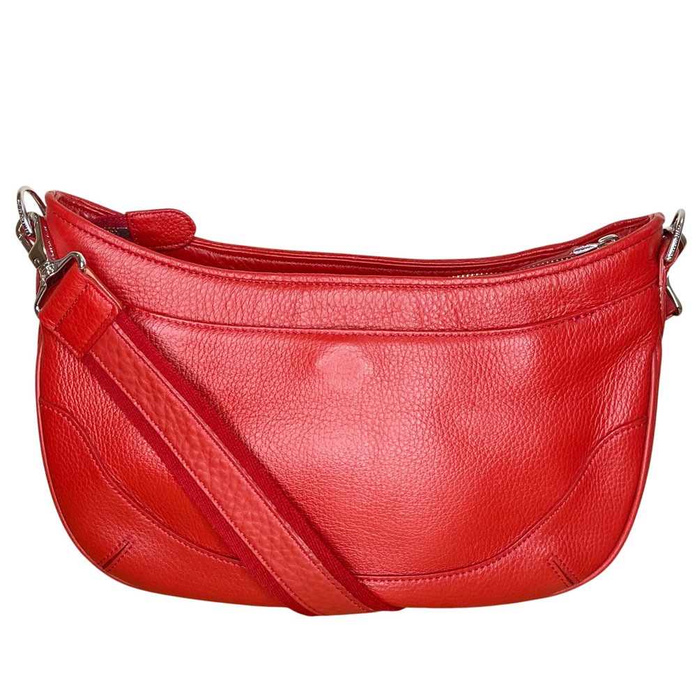 【中古】新品同様 PELLE MORBIDA ペッレモルビダ メイデンヴォヤージュ ショルダーバッグ レッド メンズ Luxs ブランド古着のリュクス