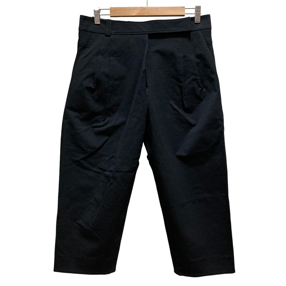 【中古】美品 BALENCIAGA バレンシアガ クロップドパンツ SIZE38 ブラック レディース Luxs ブランド古着のリュクス
