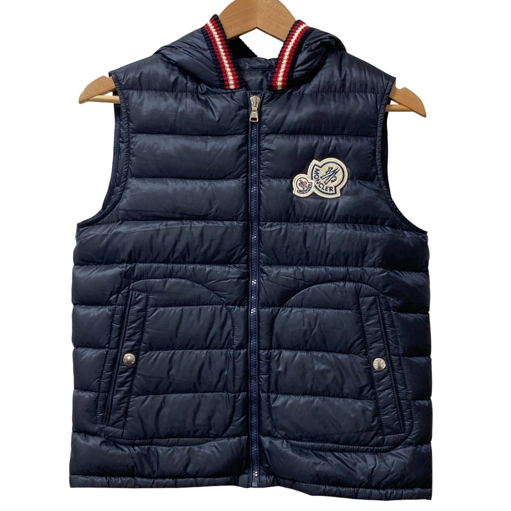 【中古】美品 MONCLER モンクレール MEDOC ダウンベスト キッズサイズ14 164cm ネイビー キッズ Luxs ブランド古着のリュクス｜Luxs（ブランド古着のリュクス）
