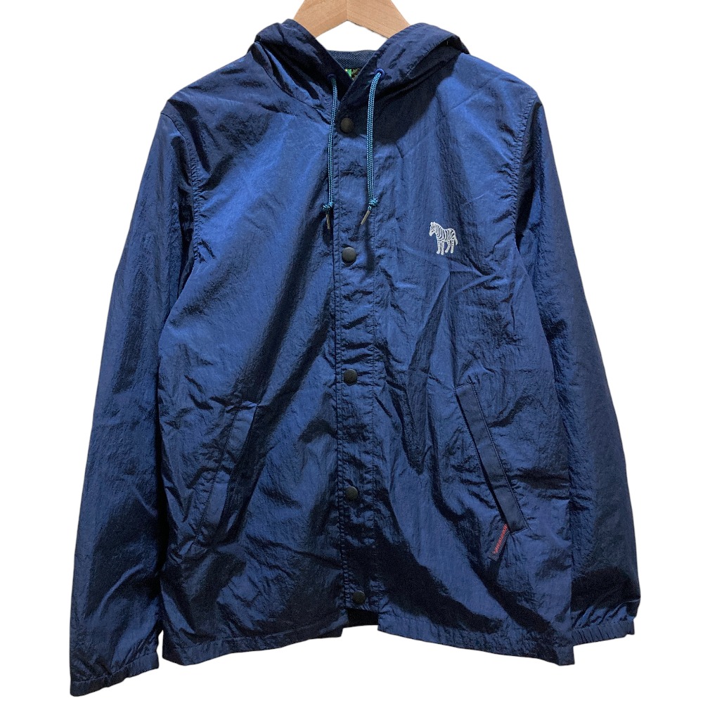 【中古】美品 Paul Smith ポールスミス ナイロンパーカー ジャケット Sサイズ ネイビー メンズ Luxs ブランド古着のリュクス