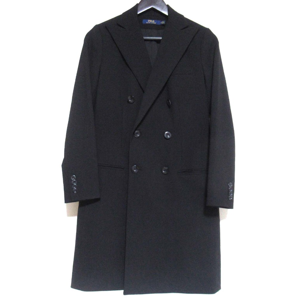 【中古】美品 POLO RALPH LAUREN ポロラルフローレン ダブルブレスト チェスターコート サイズ0 ブラック レディース Luxs ブランド古着のリュクス｜Luxs（ブランド古着のリュクス） 13,377円