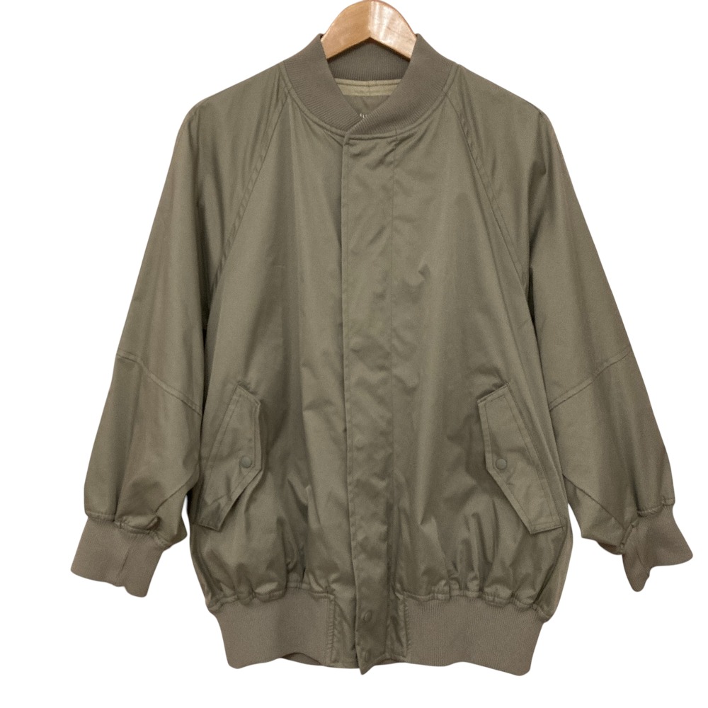 【中古】美品 HELIOPOLE エリオポール LIMONTA MA-1BLOUSON ブルゾン サイズ38 グレー レディース Luxs ブランド古着のリュクス