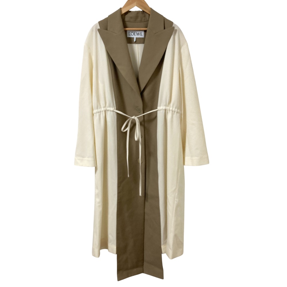 loewe ウールカシミアのサーキュラースリーブベルト付きコート 【公式