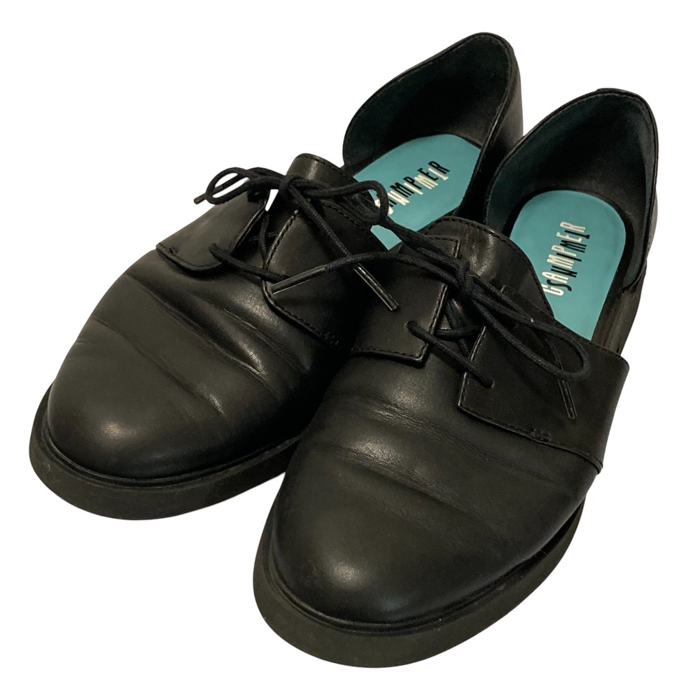 【中古】美品 CAMPER カンペール Twins セパレートシューズ K201269-001 サイズ38 約24cm ブラック レディース Luxs ブランド古着のリュクス