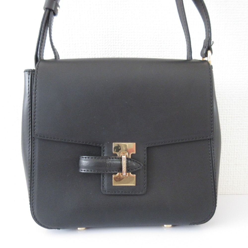 【中古】良品 IACUCCI イアクッチ ムーサ SD RUGA ミニショルダーバッグ ブラック レディース Luxs ブランド古着のリュクス