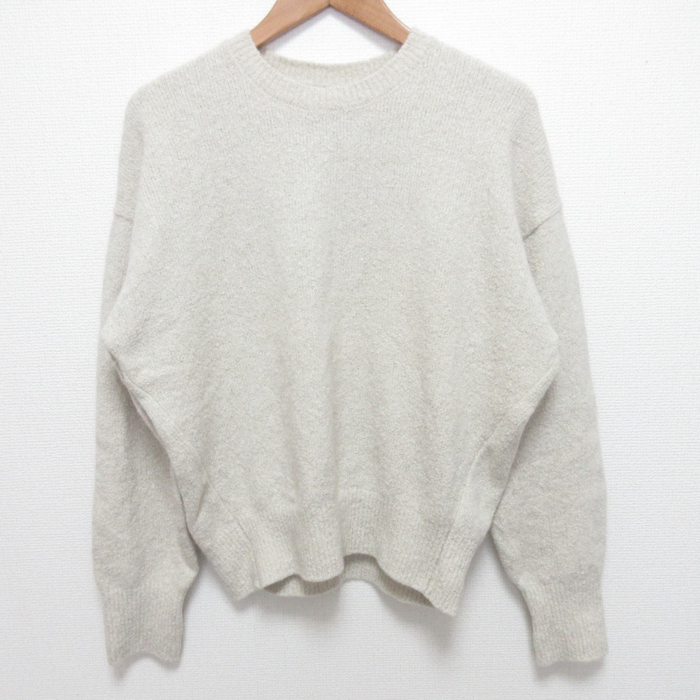 【中古】美品 23AW MUSE ミューズ ドゥーズィエムクラス BLEND FOX BOUCLE プルオーバー ニットカットソー ホワイト キナリ レディース Luxs ブランド古着のリュクス|Luxs(ブランド古着のリュクス)