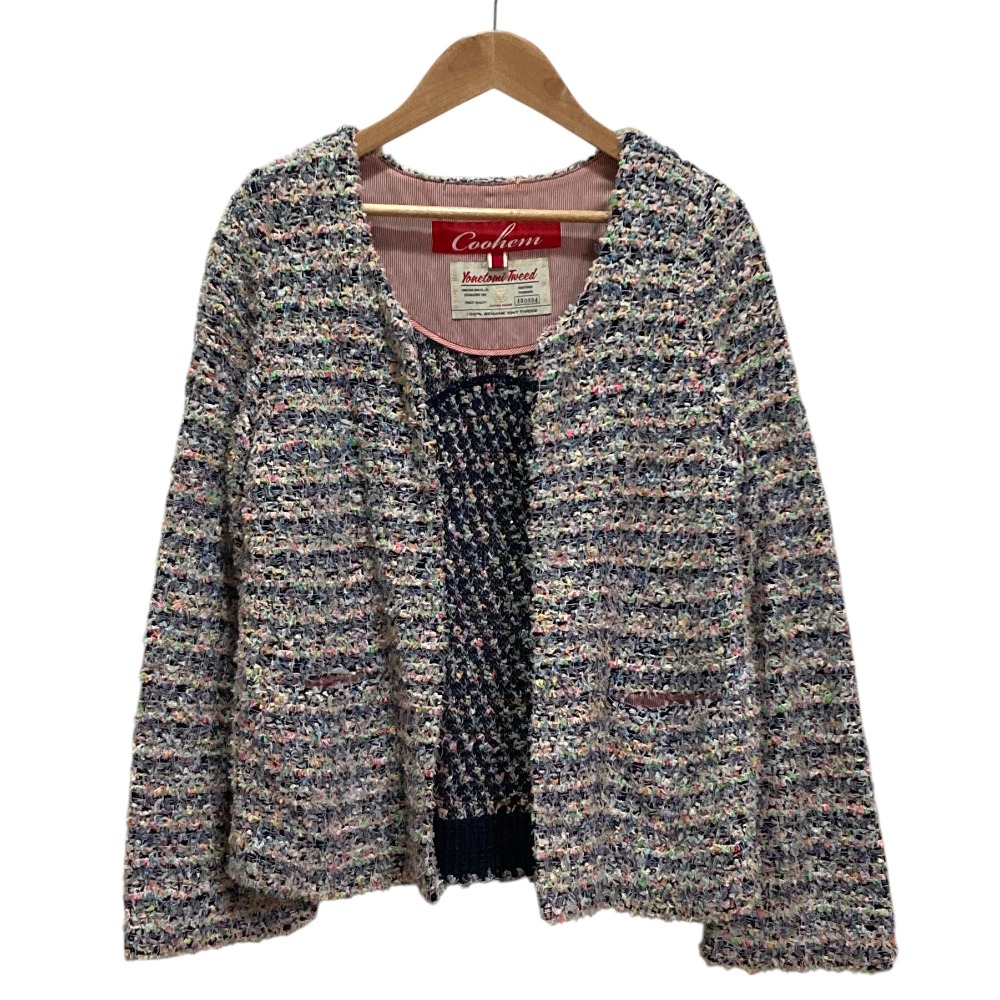 楽天市場】【中古美品】【レディース】 COOHEM コーヘン TWEED JACKET