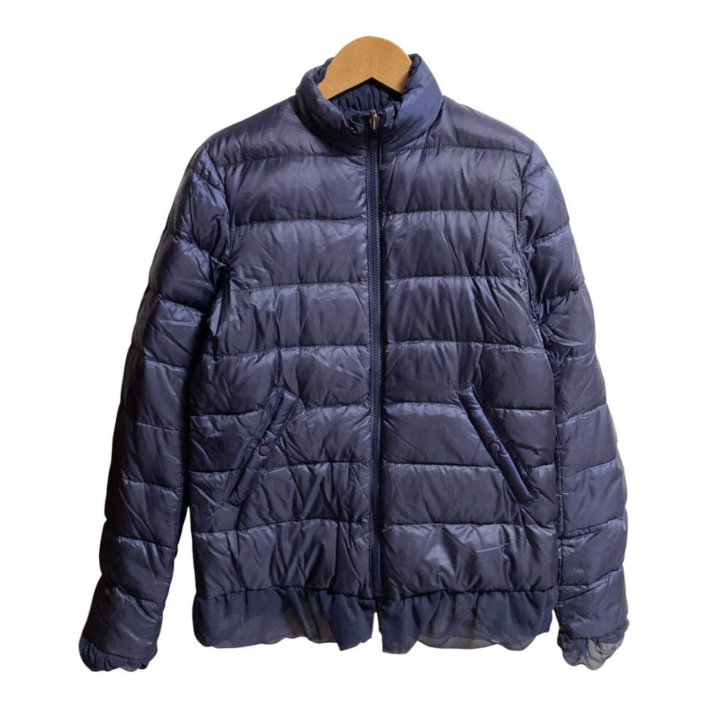 【中古】 MONCLER sacai モンクレール サカイ コラボ SUMIRE リバーシブルダウンジャケット サイズ2 ネイビー レディース Luxs ブランド古着のリュクス
