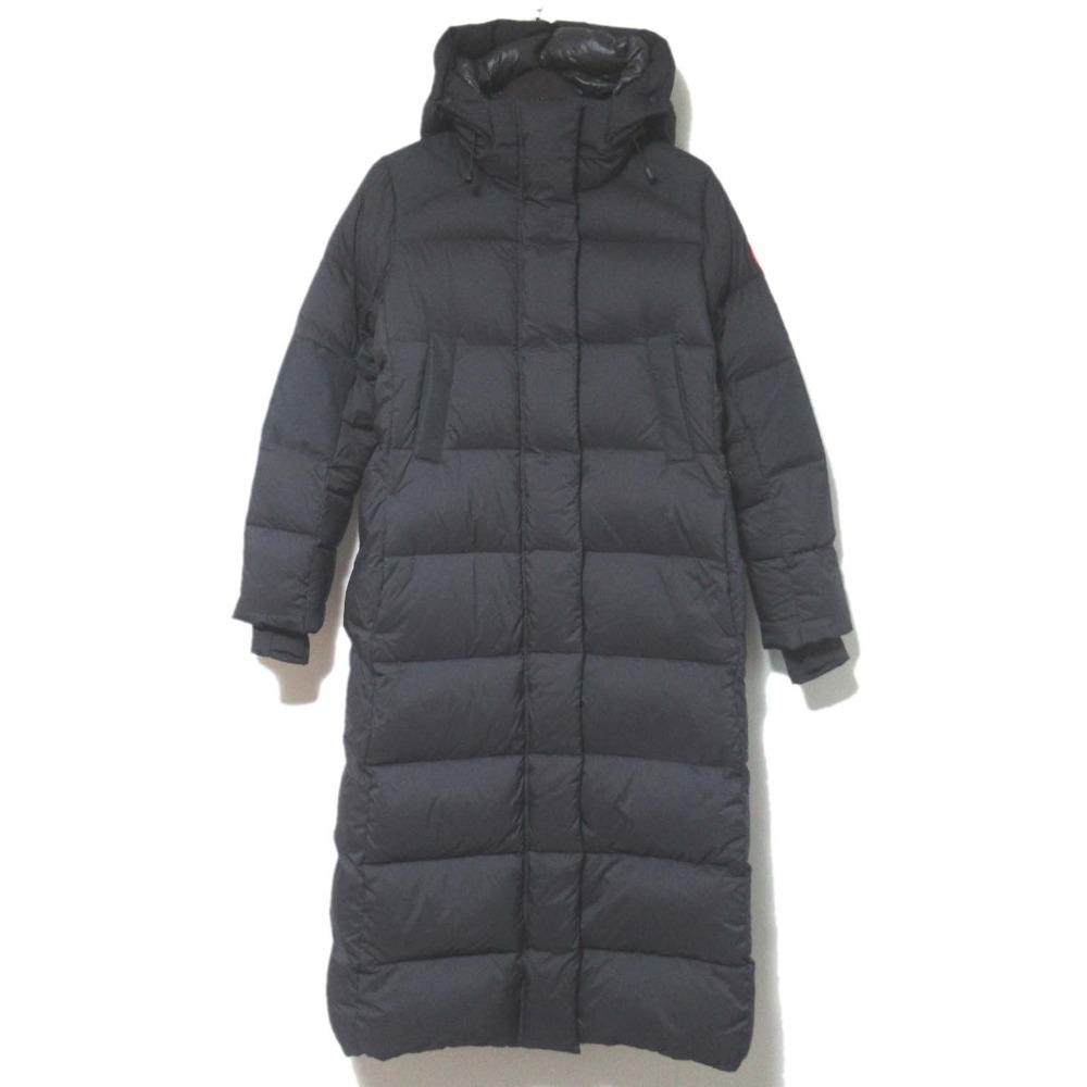 【中古】美品 CANADA GOOSE カナダグース ALLISTON PARKA アリストンパーカ フーディー ダウンコート 5088LA M/Mサイズ ブラック レディース Luxs ブランド古着のリュクス