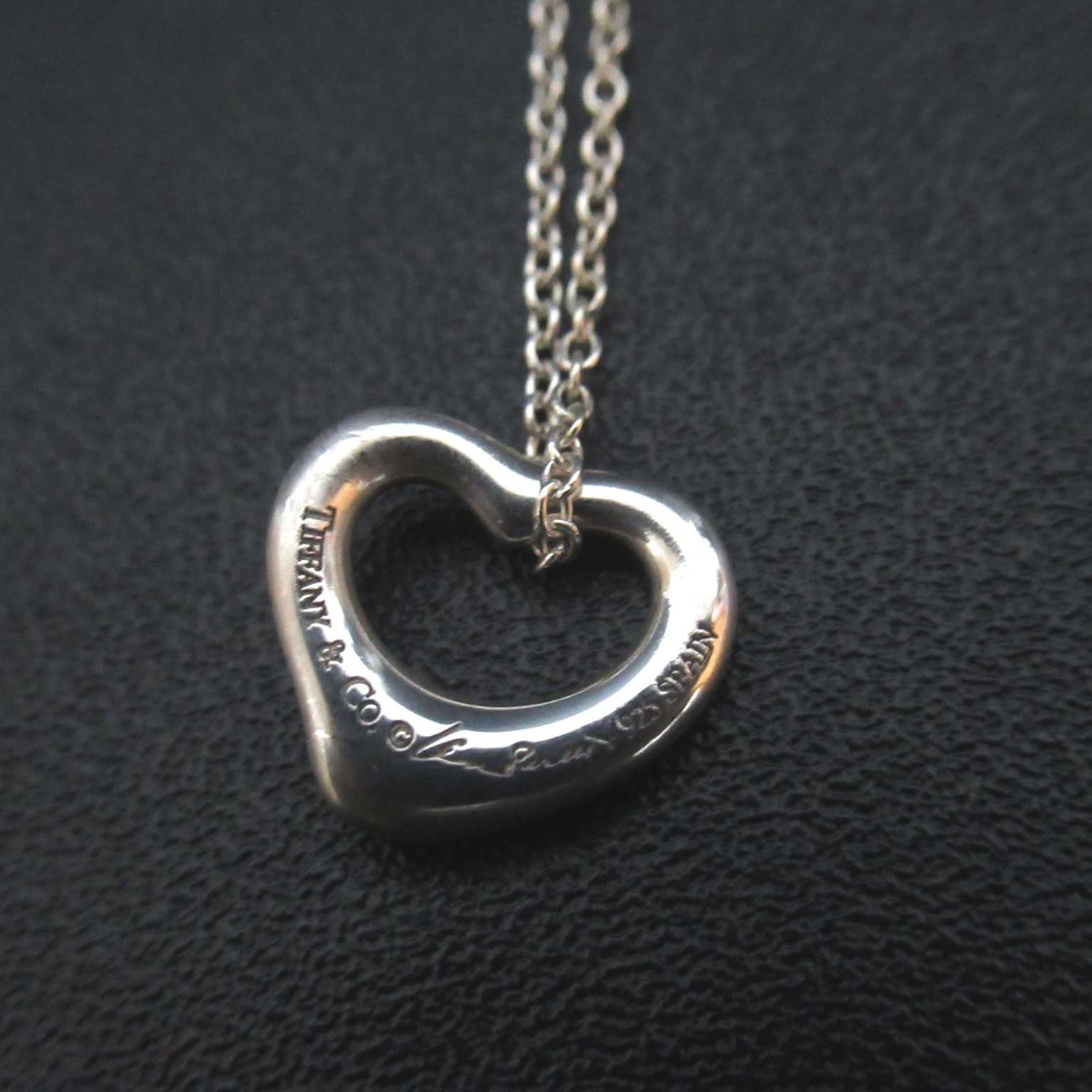 【中古】美品 Tiffany&Co ティファニー エルサペレッティ オープンハート ミニ ネックレス ペンダント 925SV シルバー レディース Luxs ブランド古着のリュクス