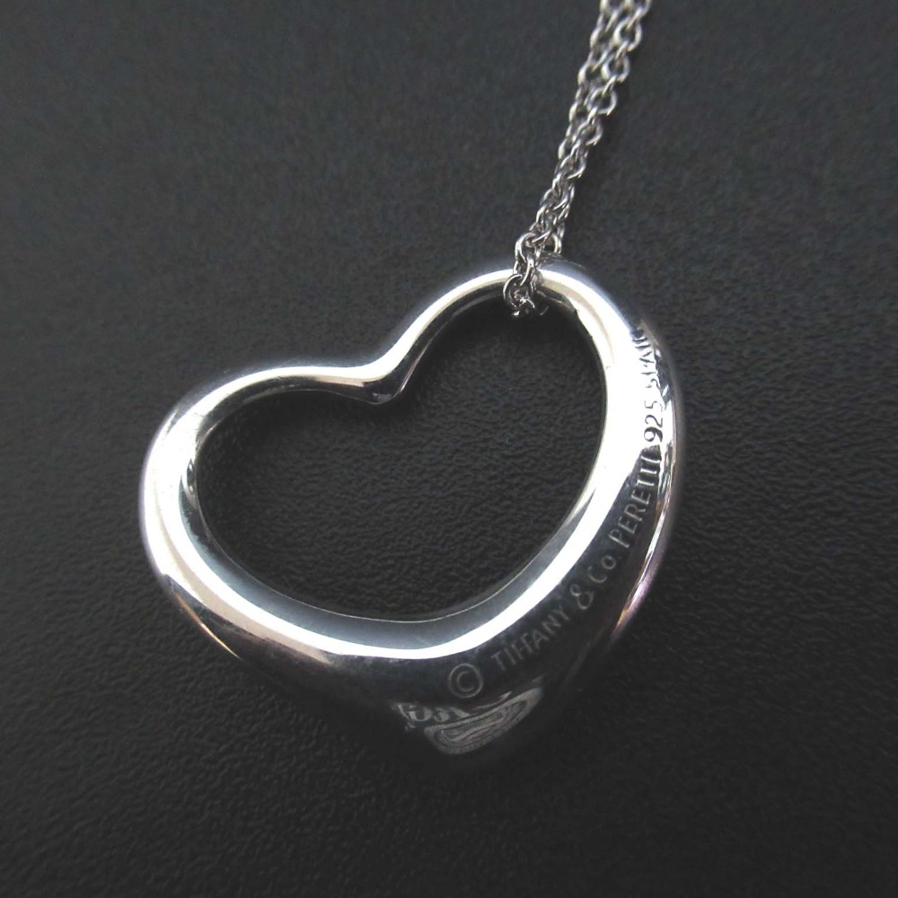 【中古】美品 Tiffany&Co ティファニー エルサペレッティ オープンハート ラージ ネックレス ペンダント 925SV シルバー レディース Luxs ブランド古着のリュクス