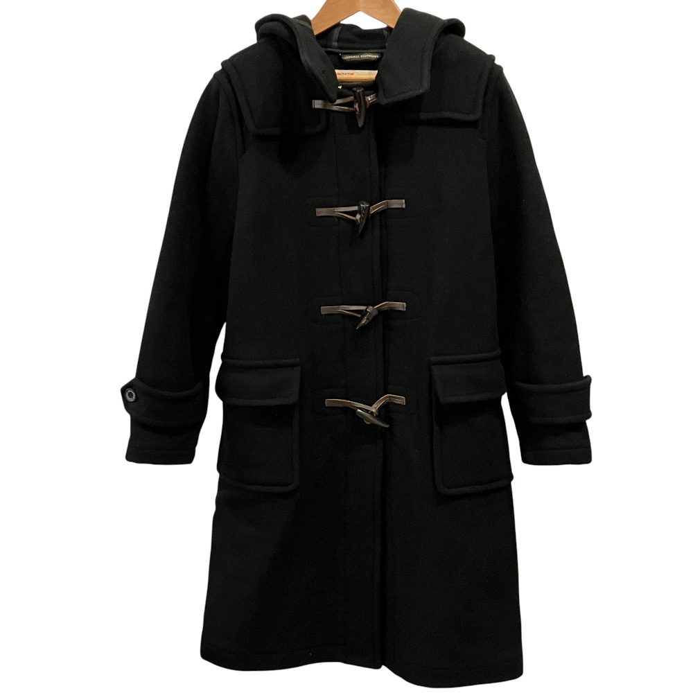 【中古】良品 Traditional Weatherwear トラディショナル ウェザーウェア WATFORD ダッフルコート 34 ブラック レディース Luxs ブランド古着のリュクス