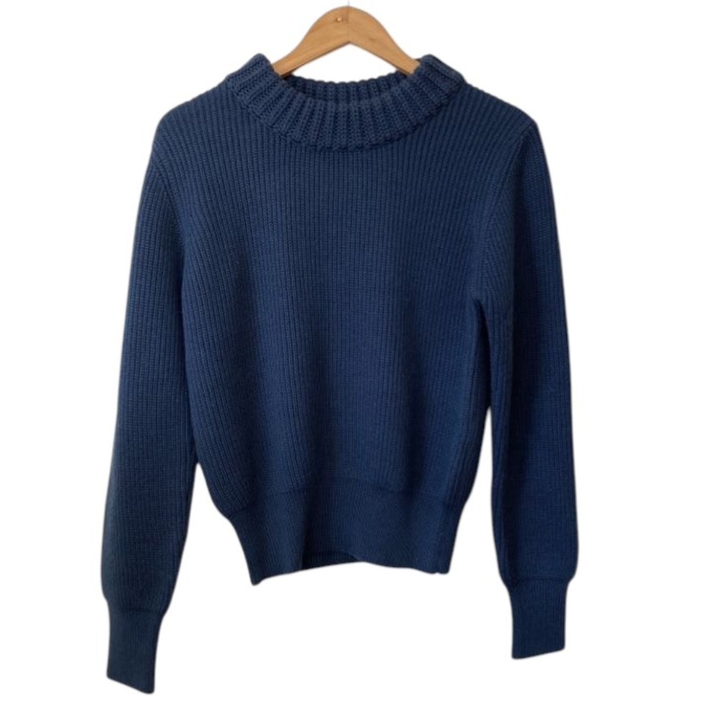 【中古】良品 23AW AK+1 BEAMS エーケーワン ビームス プルオーバーニット ネイビー レディース Luxs ブランド古着のリュクス