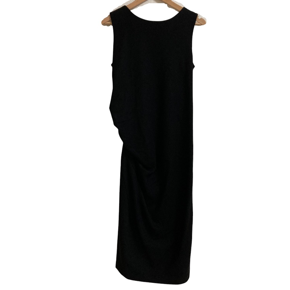 【中古】美品 JIL SANDER ジルサンダー ウール ノースリーブ ドレス ワンピース ブラック レディース Luxs ブランド古着のリュクス