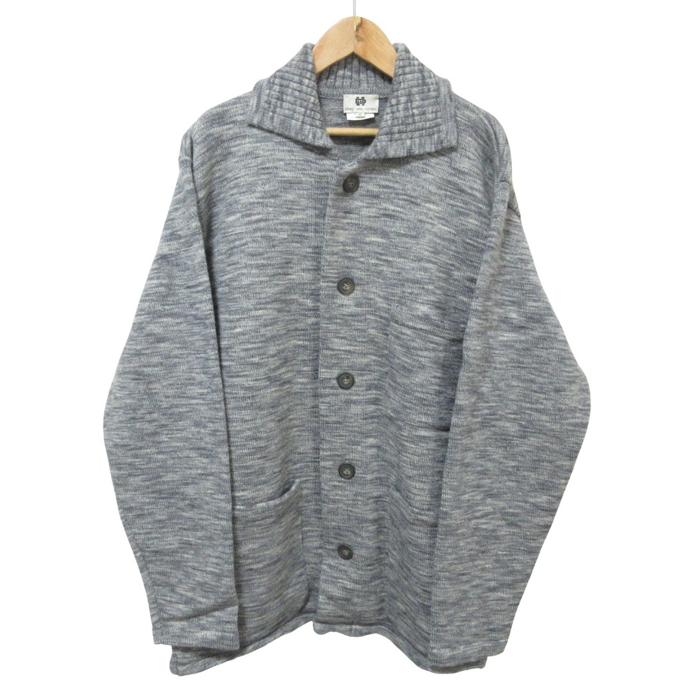 【中古】美品 Dries Van Noten ドリスヴァンノッテン 初期タグ ヴィンテージ ニット ジャケット M グレー メンズ Luxs ブランド古着のリュクス