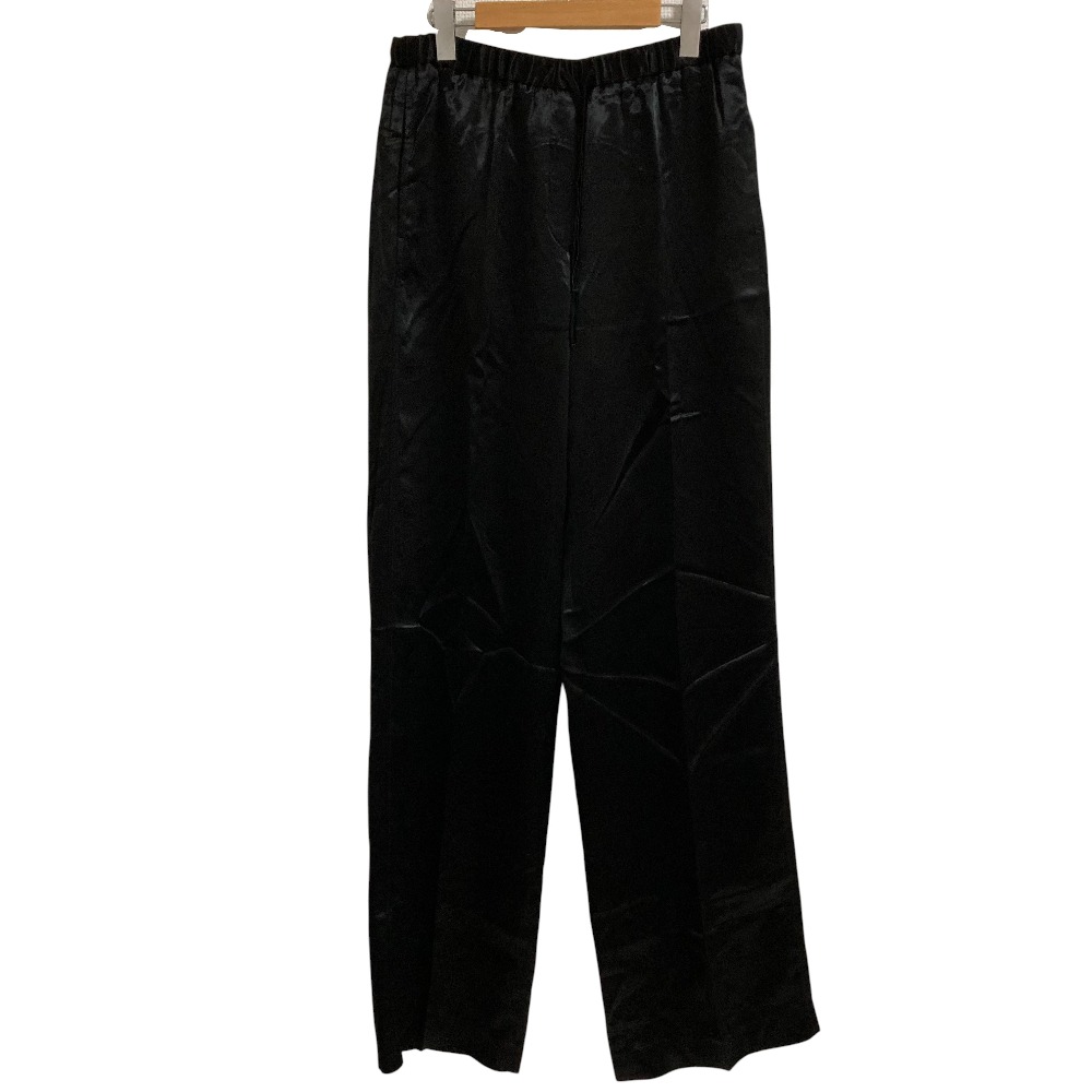 【中古】美品 23SS JIL SANDER ジルサンダー サテンロングパンツ J52KA0005 サイズ40 ブラック レディース Luxs ブランド古着のリュクス｜Luxs（ブランド古着のリュクス）