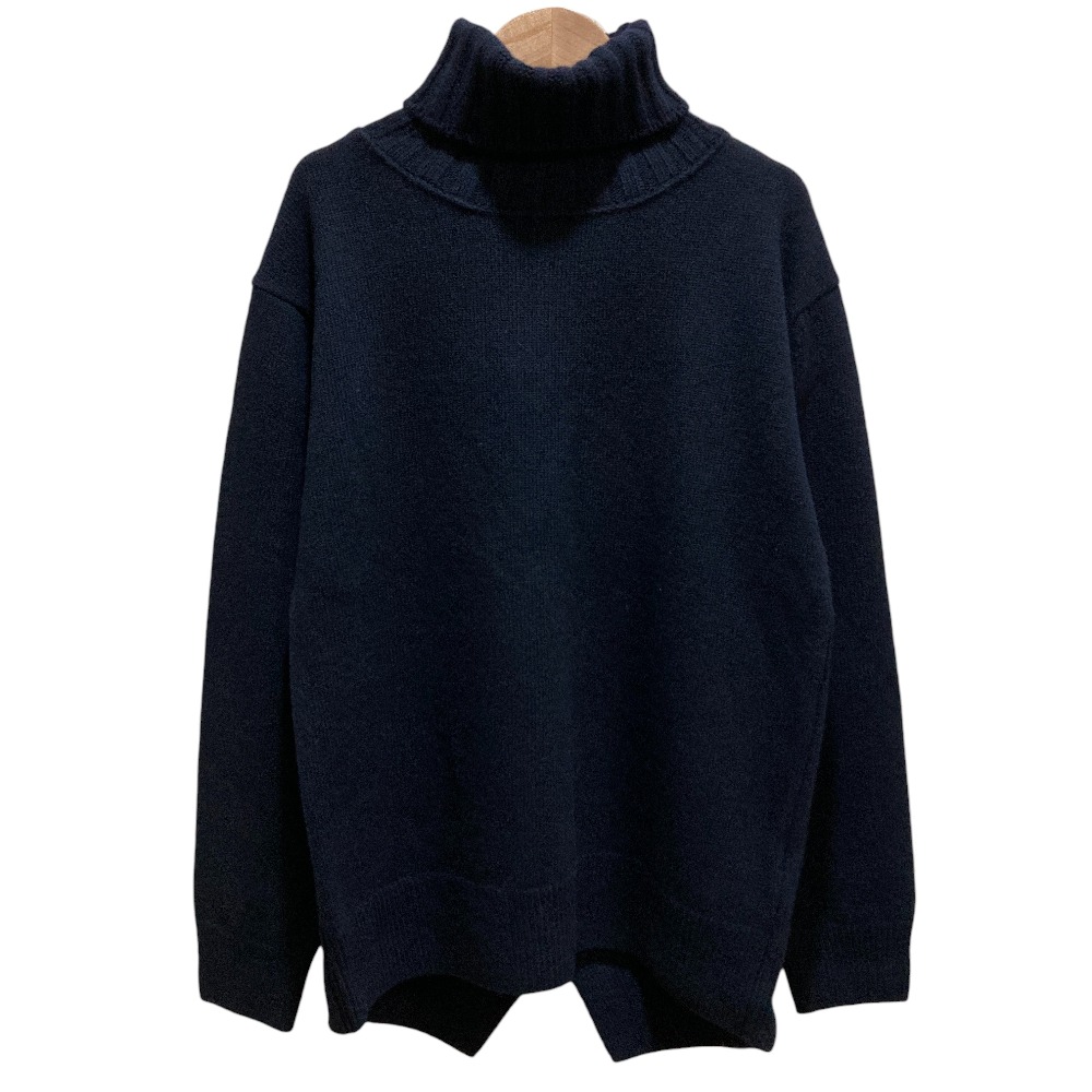 【中古】未使用 MUSE de Deuxieme classe ミューズ ドゥーズィエムクラス JADE タートルネックプルオーバーニット サイズF ネイビー レディース Luxs ブランド古着のリュクス|Luxs(ブランド古着のリュクス)