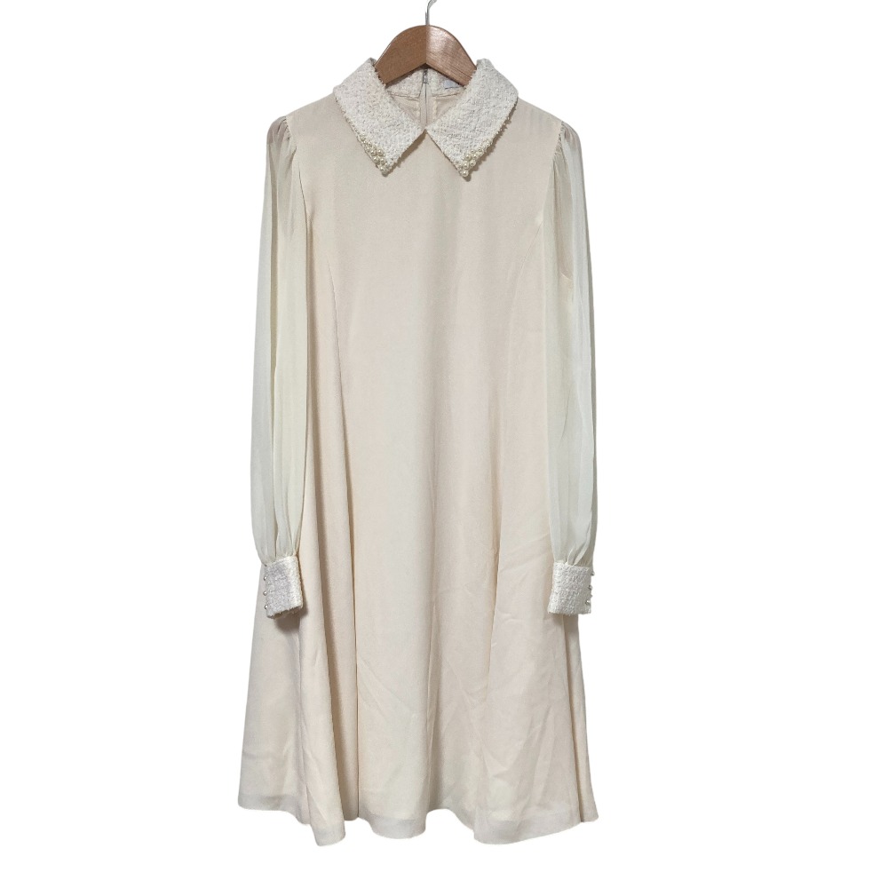 【中古】美品 24SS FOXEY フォクシー Dress Dakota ダコタ ドレス ワンピース 44180 サイズ40 アイボリー レディース Luxs ブランド古着のリュクス｜Luxs（ブランド古着のリュクス）