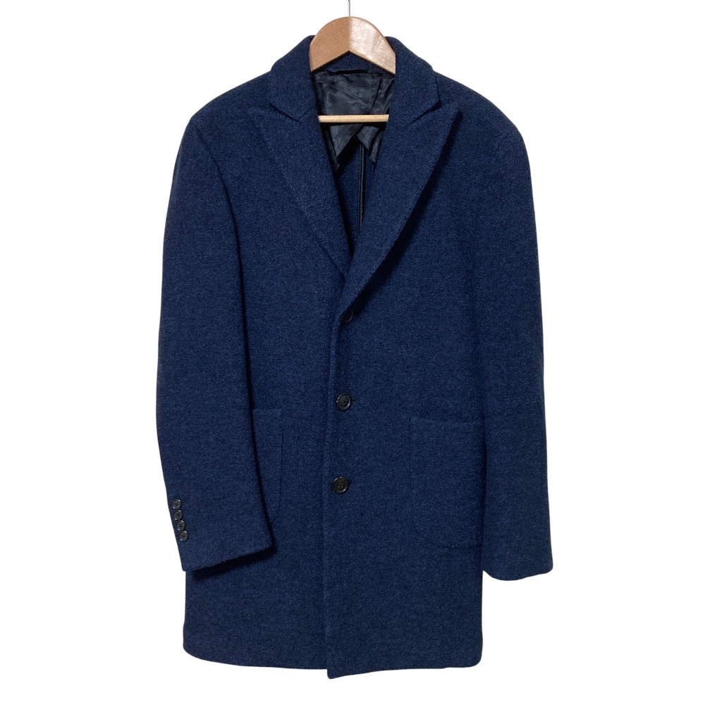 【中古】美品 BROOKS BROTHERS ブルックスブラザーズ ESTETHIA G.B.Conte 1757 SPECIAL SELECTION チェスターコート サイズ36 ネイビー メンズ Luxs ブランド古着のリュクス|Luxs(ブランド古着のリュクス)