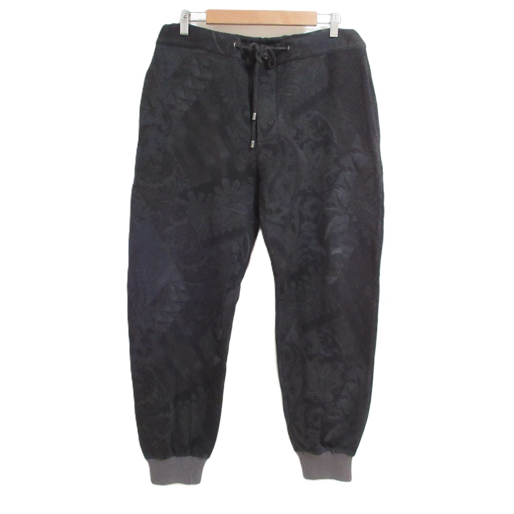 【中古】良品 ETRO エトロ ペイズリー柄 スウェットジョガーパンツ Lサイズ グレー メンズ Luxs ブランド古着のリュクス|Luxs(ブランド古着のリュクス)
