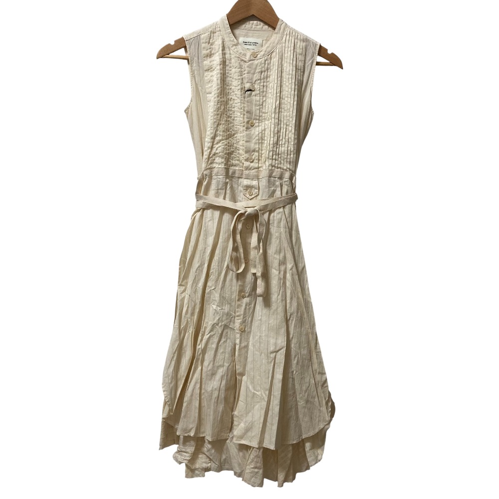 【中古】未使用 beautiful people ビューティフルピープル ピンタック スリーブレスドレス ロングワンピース 1915104014 サイズ34 エクリュ レディース Luxs ブランド古着のリュクス