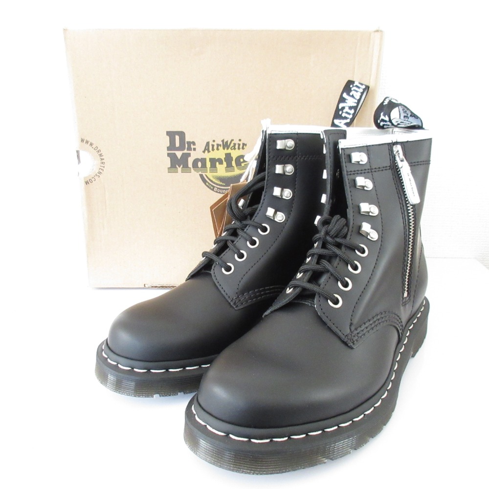 【中古】未使用 Dr Martens ドクターマーチン 1460 ZIPPED HDW ショートブーツ サイズUK6 約25cm ブラック メンズ レディース Luxs ブランド古着のリュクス