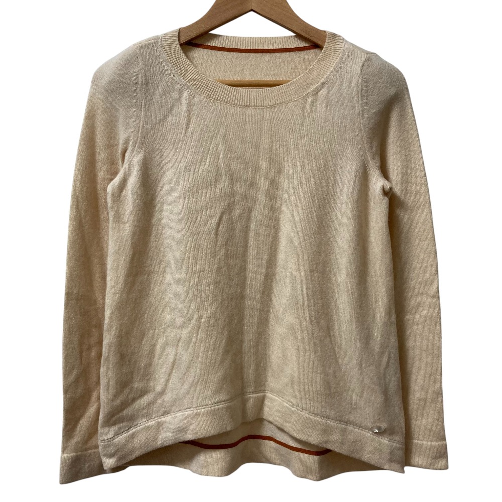 【中古】未使用 DAISY LIN for FOXEY デイジーリンフォーフォクシー ムーンアーチ カシミヤ ニット セーター 32410 サイズ38 ベージュ レディース Luxs ブランド古着のリュクス