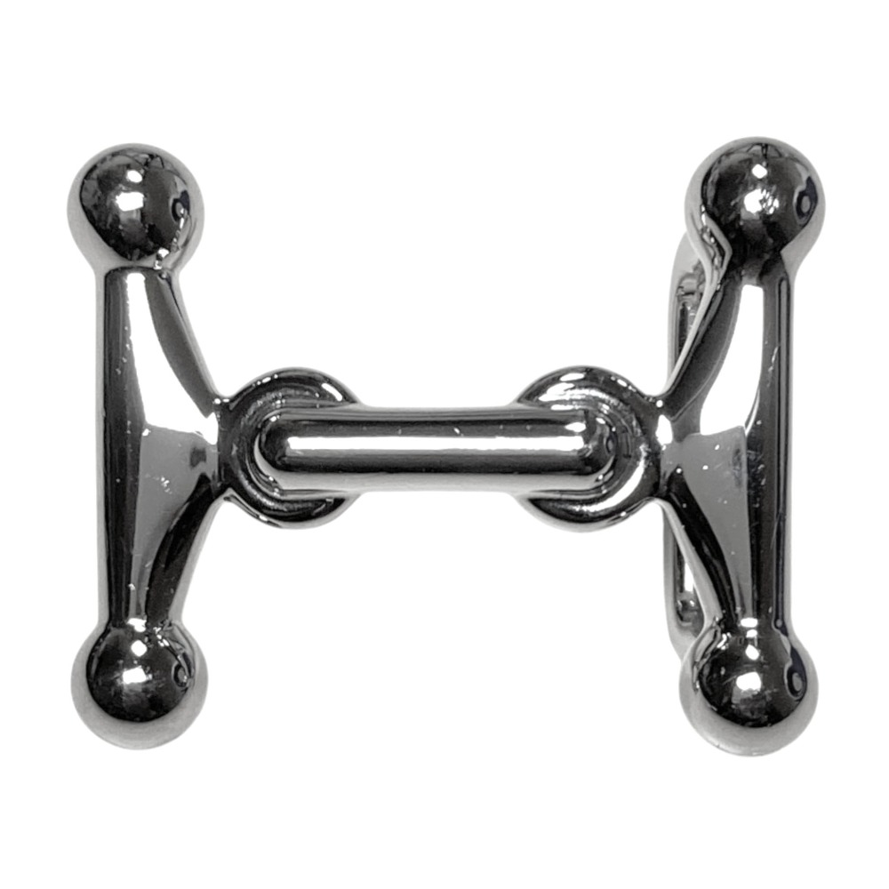 【中古】美品 HERMES エルメス モールH ナローベルトバックル シルバーカラー レディース Luxs ブランド古着のリュクス