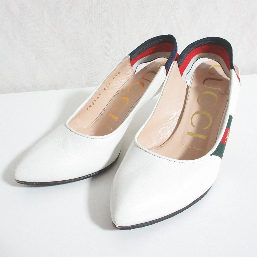 楽天市場】GUCCI グッチ ホースビット パンプス ホワイト レザー 楽天市場】GUCCI グッチ ホースビット パンプス ホワイト レザー