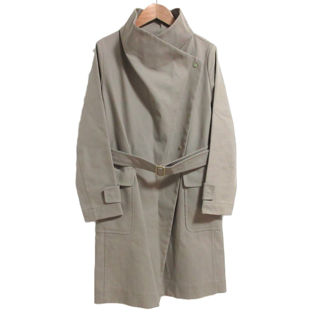 【中古】良品 Max Mara CITY マックスマーラシティ ベルテッドコート 36サイズ ベージュ レディース Luxs ブランド古着のリュクス|Luxs(ブランド古着のリュクス)
