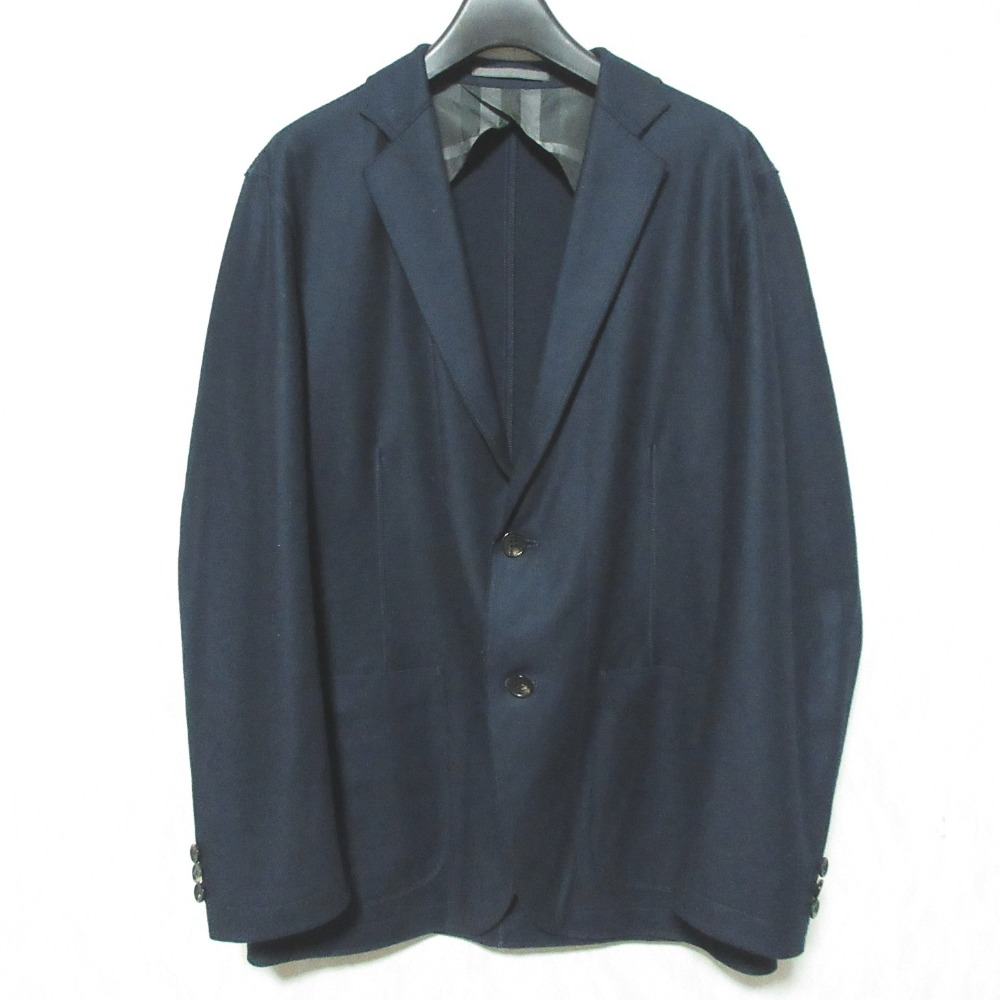 【中古】美品 BURBERRY LONDON バーバリーロンドン アンコン テーラードジャケット A1E40-890-29 サイズM ネイビー メンズ Luxs ブランド古着のリュクス