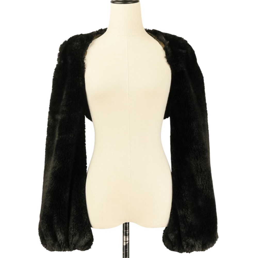 【中古】美品 DAISY LIN FOXEY デイジーリン フォクシー ラブファースリーブコーデ エコファー ボレロ 06273 ブラック レディース Luxs ブランド古着のリュクス｜Luxs（ブランド古着のリュクス）