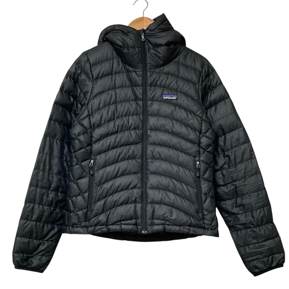 【中古】良品 patagonia パタゴニア ダウン セーター フーディ ジャケット 84710 サイズS ブラック レディース Luxs ブランド古着のリュクス