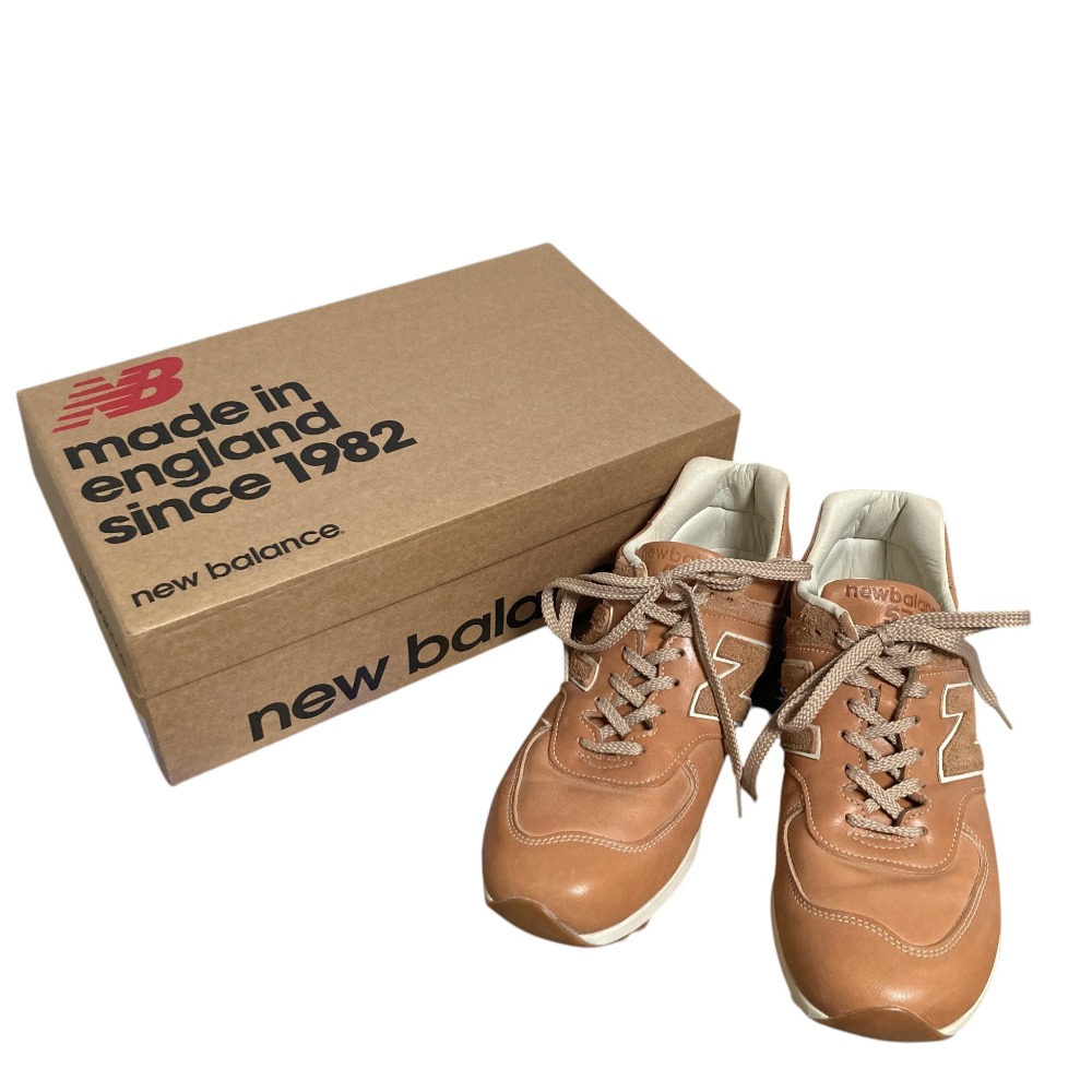 【中古】美品 NEW BALANCE ニューバランス 30周年記念限定 ホーウィンレザー ベジタブルタンニン スニーカー M576VT US9.5D 約27.5cm ベージュ メンズ Luxs ブランド古着のリュクス|Luxs(ブランド古着のリュクス)