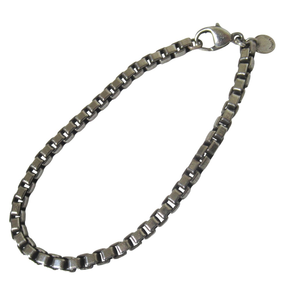【中古】良品 Tiffany&Co ティファニー ベネチアンブレスレット 925SV シルバー メンズ Luxs ブランド古着のリュクス
