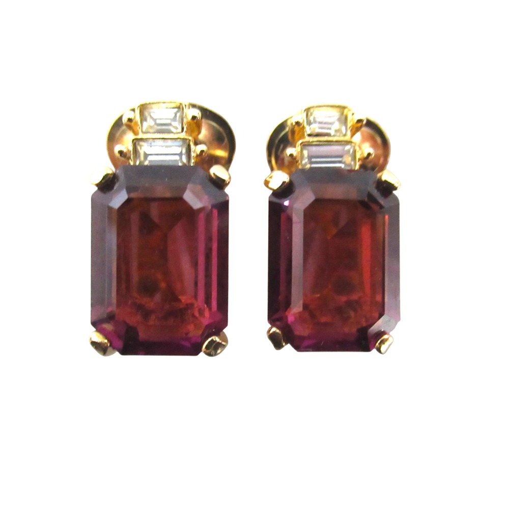 【中古】美品 Christian Dior クリスチャンディオール ヴィンテージ パフュームボトルデザイン ストーン イヤリング GP ゴールドカラー レディース Luxs ブランド古着のリュクス