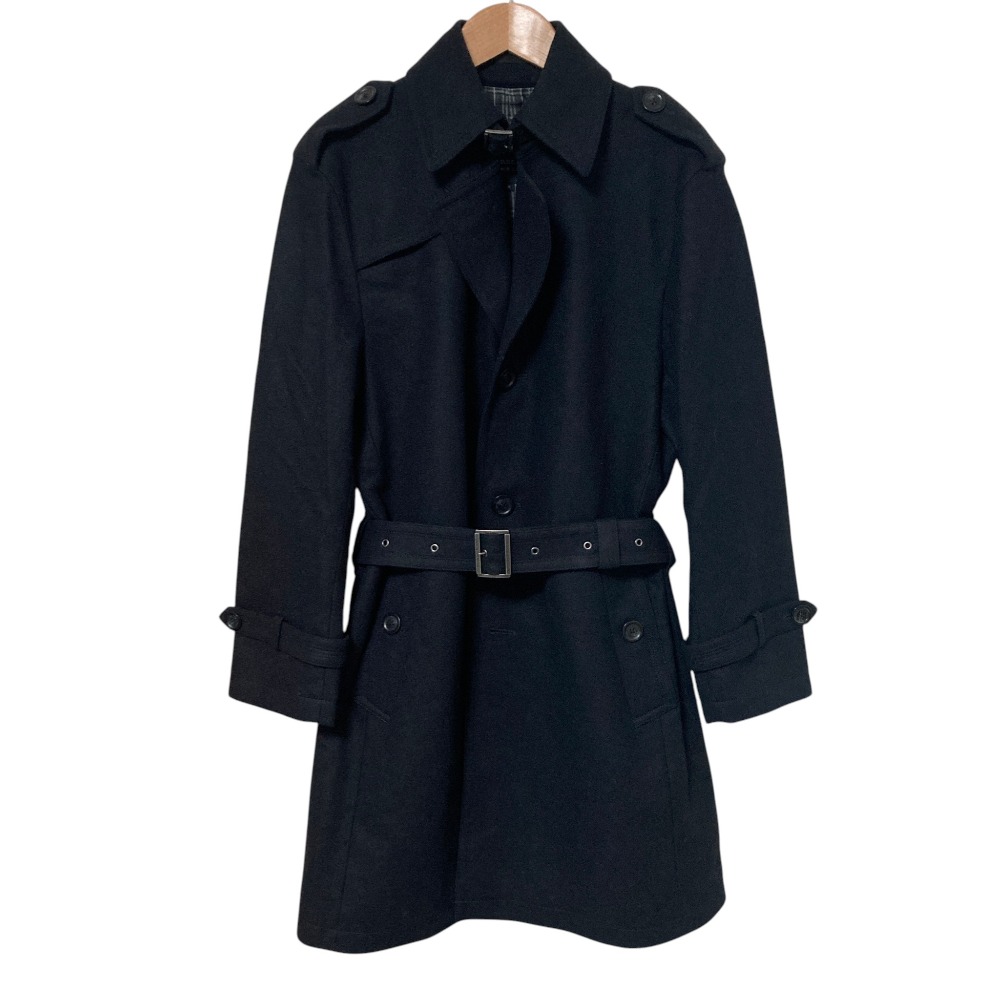 【中古】美品 BURBERRY BLACK LABEL バーバリーブラックレーベル ウール シングル トレンチコート サイズM ブラック メンズ Luxs ブランド古着のリュクス 22,108円