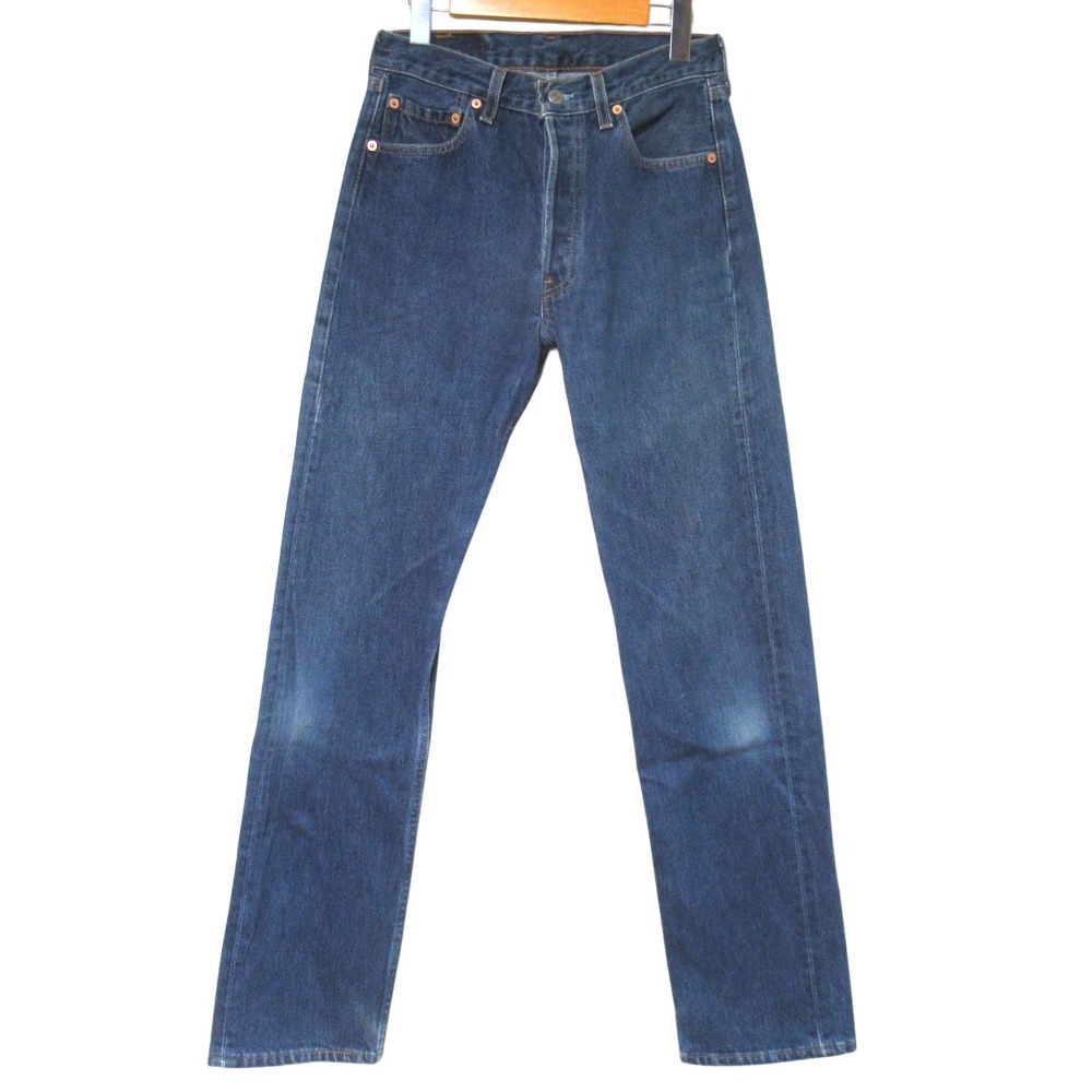 【中古】美品 LEVI'S リーバイス 501 USA製 97年製造 ボタンフライ デニムパンツ ジーンズ W29 L32 インディゴブルー メンズ Luxs ブランド古着のリュクス