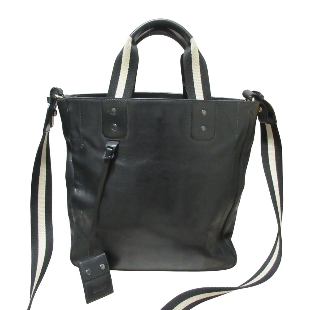 【中古】良品 BALLY バリー レザー 2way トートバッグ ショルダーバッグ ブラック メンズ Luxs ブランド古着のリュクス 10,699円