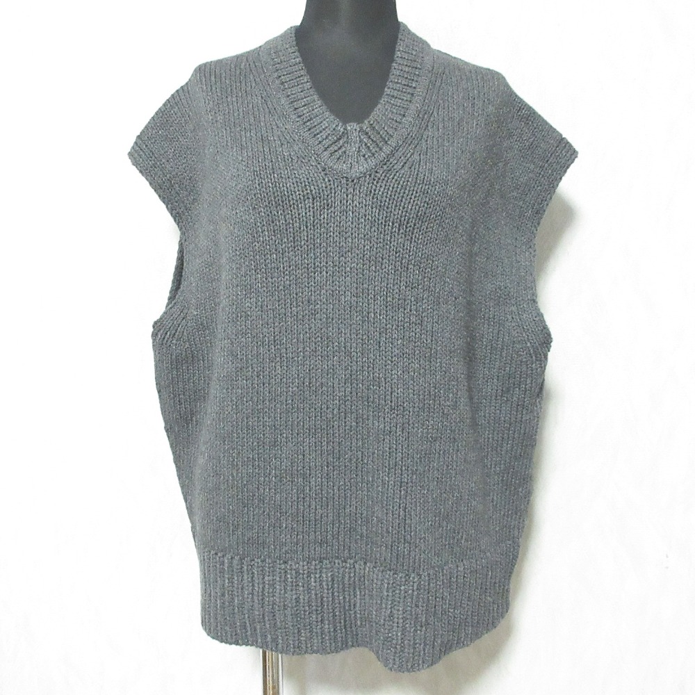 【中古】未使用 25AW theory luxe オリーリュクス Malone Keina Sweater ニット ベスト 03-5301730 38 グレー レディース Luxs ブランド古着のリュクス